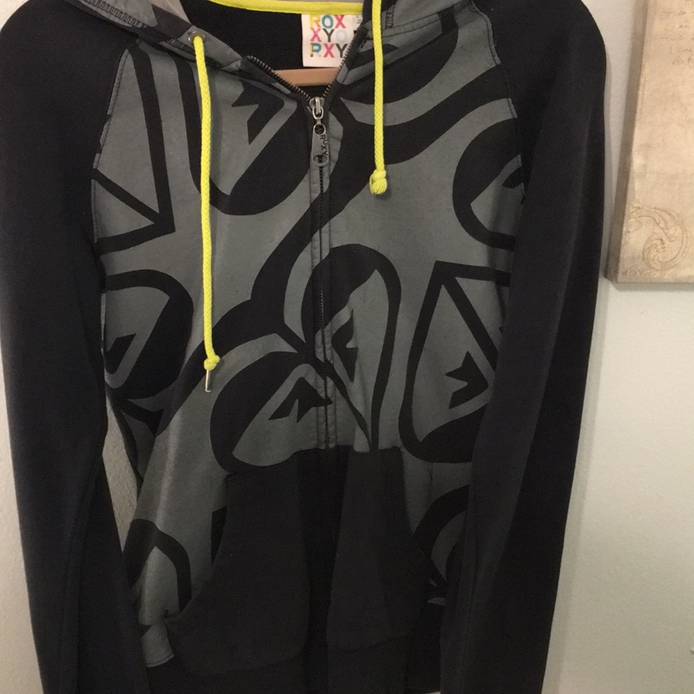 Foxy Roxy Hoodie Hearts Grey/Black